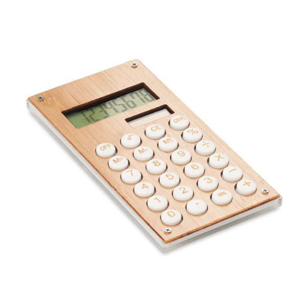 8-cyfrowy kalkulator bambusowy
