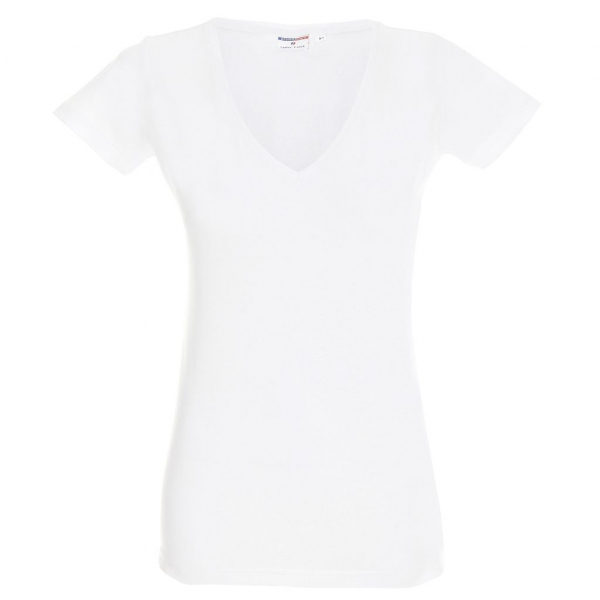 T-SHIRT ladies v-neck biay - PROMOSTARS